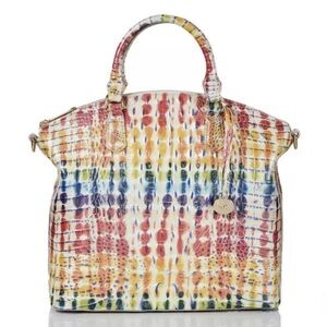 Brahmin Duxbury Large Celebrate Melbourne Embossed Top Handle Bag Satchel